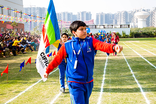  running track in pacific world school greater noida west